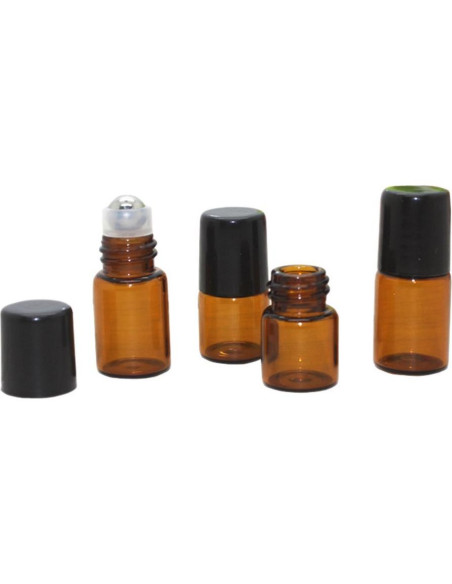 Botellas de Vidrio 2ml TOPWEL 6PCS Roll-On Aromaterapia Botellas de Vidrio 2ml TOPWEL 6PCS Roll-On Aromaterapia