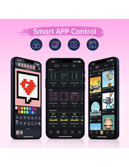 Reloj Digital Divoom Times Gate Rosa con Pantalla Pixel Reloj Digital Divoom Times Gate Rosa con Pantalla Pixel