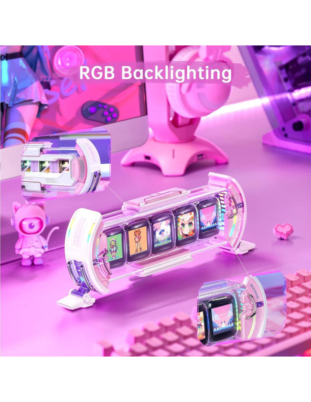 Reloj Digital Divoom Times Gate Rosa con Pantalla Pixel Reloj Digital Divoom Times Gate Rosa con Pantalla Pixel
