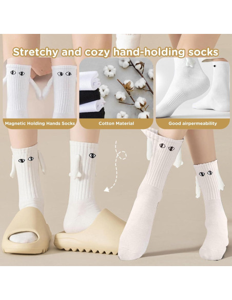 Calcetines Magnéticos Divertidos para Parejas - 2 Pares Calcetines Magnéticos Divertidos para Parejas - 2 Pares