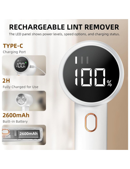 Raspador de tela Peiyuu Q20 recargable con pantalla LED Raspador de tela Peiyuu Q20 recargable con pantalla LED