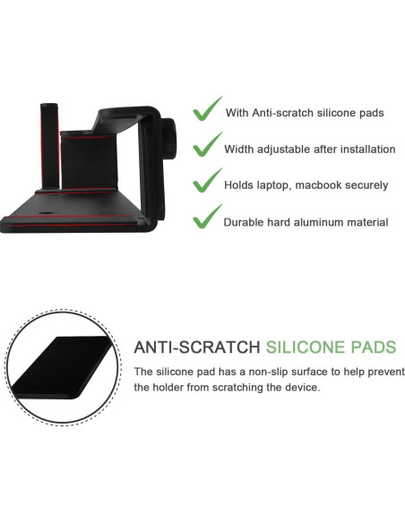 Soporte de Pared IFCASE para Laptop y Tabletas Negro Soporte de Pared IFCASE para Laptop y Tabletas Negro