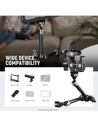 Neewer Brazo Mágico Articulado 28cm con Super Clamp