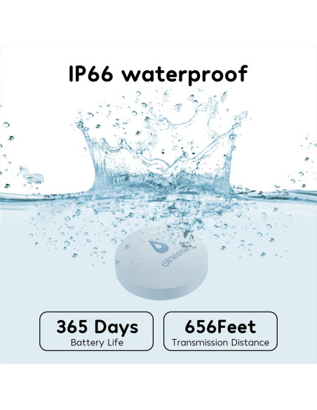Detector de Fugas de Agua WiFi Winees S1 Plus, 3 Sensores Detector de Fugas de Agua WiFi Winees S1 Plus, 3 Sensores