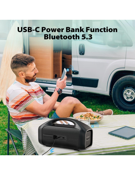 Altavoz Portátil Tribit StormBox Blast 90W Bluetooth IPX7 Altavoz Portátil Tribit StormBox Blast 90W Bluetooth IPX7