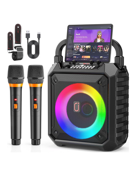 Máquina de Karaoke JYX T17-T con 2 Micrófonos Inalámbricos Máquina de Karaoke JYX T17-T con 2 Micrófonos Inalámbricos