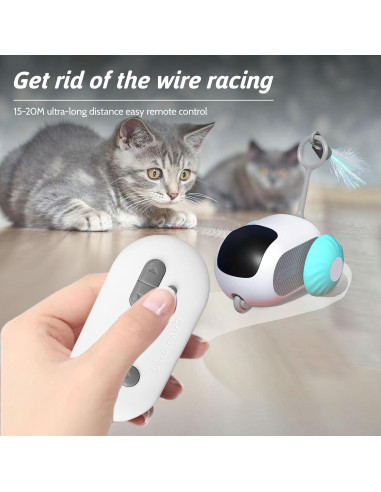 Juguete Eléctrico para Gatos PAKEISI R1446-FE Control Remoto