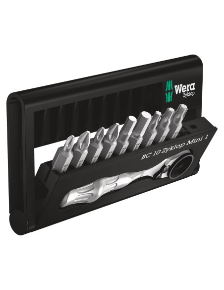 Juego de Puntas KRAFTFORM MINI Wera 12.5x8cm con Trinquete Juego de Puntas KRAFTFORM MINI Wera 12.5x8cm con Trinquete