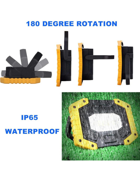 Luz de trabajo LED AUMIO PWL0101X2 30W 2000LM recargable Luz de trabajo LED AUMIO PWL0101X2 30W 2000LM recargable