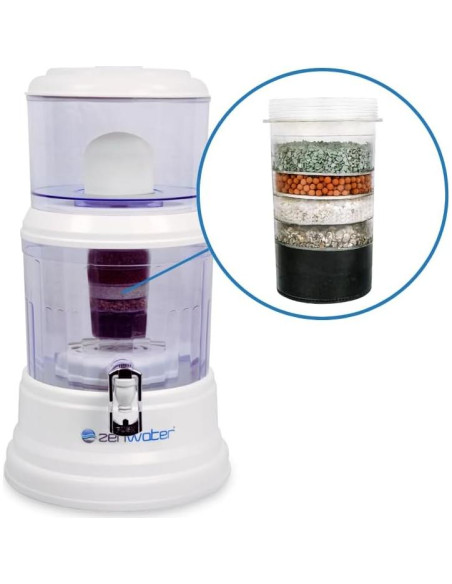 Filtro de Agua Zen Water 4 Galones - Purificador Alcalino Filtro de Agua Zen Water 4 Galones - Purificador Alcalino