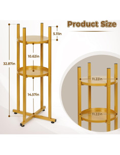 Soporte para Dispensador de Agua Retyion 2 Niveles Oro 2