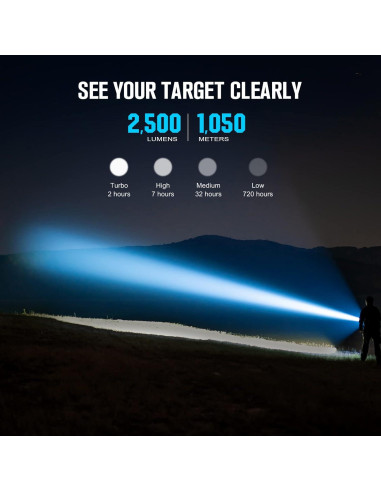 Linterna Táctica OLIGHT Javelot PRO 2 2500 Lúmenes