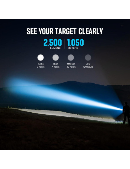 Linterna Táctica OLIGHT Javelot PRO 2 2500 Lúmenes Linterna Táctica OLIGHT Javelot PRO 2 2500 Lúmenes