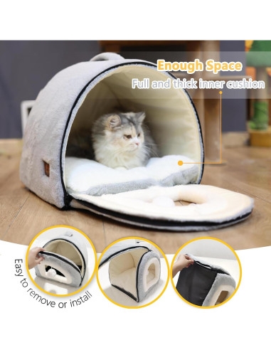 Cama para Gatos OMIVIER Plegable Antideslizante 40x40x38cm