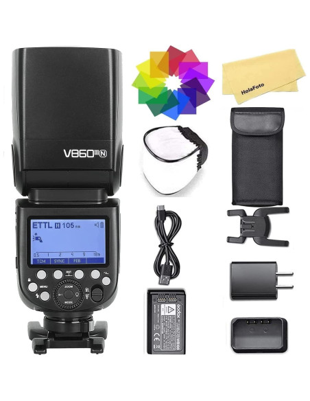 Flash Godox V860III-N para Cámara Nikon 480 Flashes 2.4G Flash Godox V860III-N para Cámara Nikon 480 Flashes 2.4G