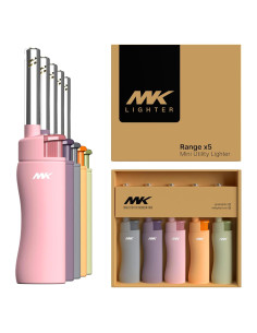 Encendedor MK Recargable Butano Resistente al Viento 5p
