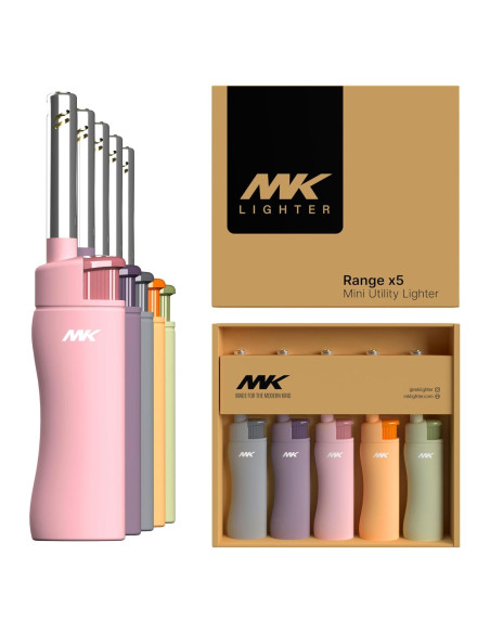 Encendedor MK Recargable Butano Resistente al Viento 5p Encendedor MK Recargable Butano Resistente al Viento 5p