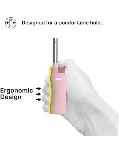 Encendedor MK Recargable Butano Resistente al Viento 5p 2