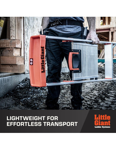 Escalera Little Giant Flip-N-Lite 5 pies Aluminio 300 kg
