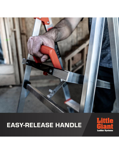 Escalera Little Giant Flip-N-Lite 5 pies Aluminio 300 kg Escalera Little Giant Flip-N-Lite 5 pies Aluminio 300 kg