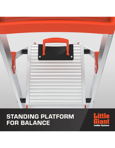 Escalera Little Giant Flip-N-Lite 5 pies Aluminio 300 kg Escalera Little Giant Flip-N-Lite 5 pies Aluminio 300 kg