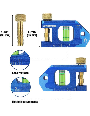 Nivel de Doblado de Conductos WORKPRO 2.5" (66 mm) Aluminio