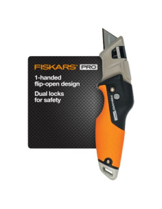 Cuchillo Utility Plegable Fiskars Pro 15.88 cm Doble Bloqueo
