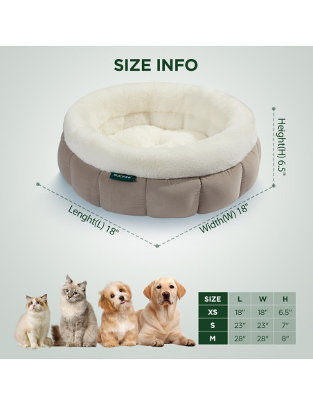 Cama Redonda BALANCE para Gatos y Perros Pequeños 45cm Cama Redonda BALANCE para Gatos y Perros Pequeños 45cm