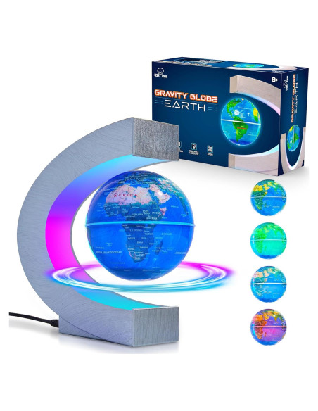 Globo Flotante Magnético USA Toyz Tierra con LED Multicolor Globo Flotante Magnético USA Toyz Tierra con LED Multicolor