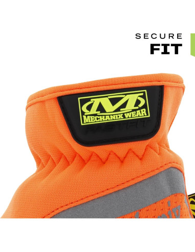 Guantes Hi-Viz FastFit Mechanix Wear X-Large Naranja