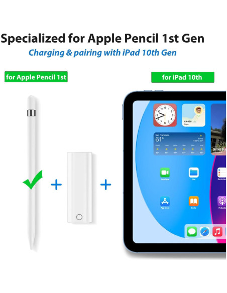 Adaptador USB-C a Lightning ASKUBSKU para Apple Pencil 1ra Gen Adaptador USB-C a Lightning ASKUBSKU para Apple Pencil 1ra Gen