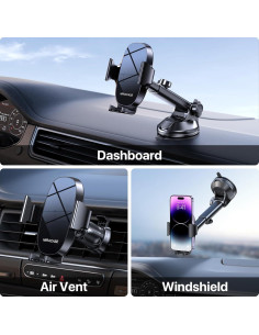 Soporte para Teléfono Móvil Miracase 4 en 1 Negro 2