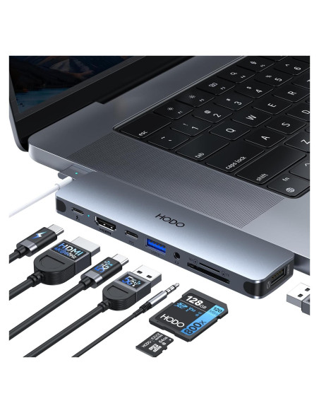 Adaptador USB C Hub HDMI HODO para MacBook Pro/Air 4K Adaptador USB C Hub HDMI HODO para MacBook Pro/Air 4K