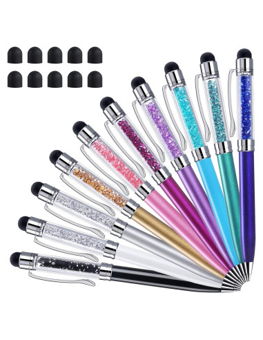 Bolígrafos Stylus 2 en 1 ChaoQ - 10 Colores, Punta 1.0mm