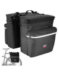 Bolsa Pannier KEMIMOTO 34L Impermeable para Bicicleta