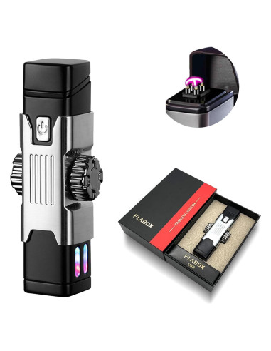 Encendedor Eléctrico TIKIUKI x15 USB Recargable Plata