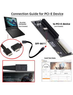 Cable OCuLink SFF-8611 50cm CY PCIe 4.0 Macho a Macho 2