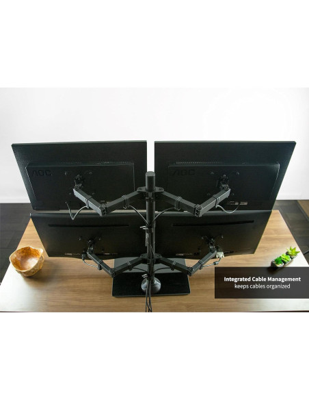 Soporte de Escritorio VIVO STAND-V004FG para 4 Monitores Soporte de Escritorio VIVO STAND-V004FG para 4 Monitores