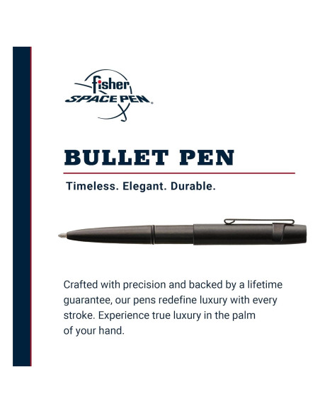 Bolígrafo Fisher Space Pen Bullet X-Mark Negro Mate Bolígrafo Fisher Space Pen Bullet X-Mark Negro Mate