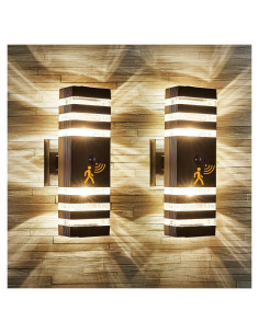 Juego de 2 Lámparas de Pared Delicavy con Sensor de Movimiento