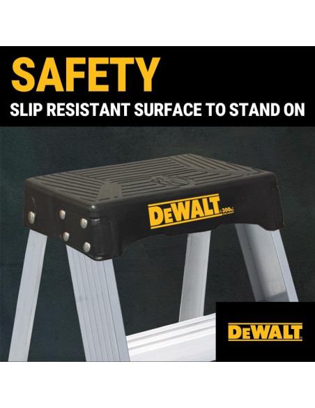 Escalera DeWalt Aluminio 2 Pies Industrial 136 kg DXL2010-02 Escalera DeWalt Aluminio 2 Pies Industrial 136 kg DXL2010-02