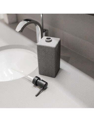 Dispensador de Jabón Varato Diseño Moderno Gris 20 cm