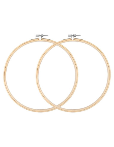 Paquete de 2 Aros de Bordado KISSBUTY 20cm de Bambú