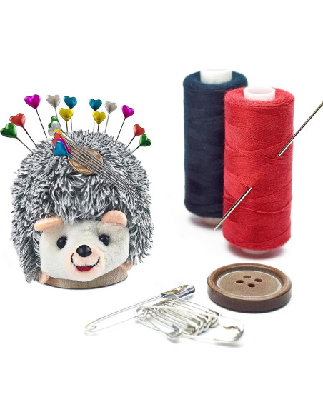Kit de Costura Almohadilla Erizo CW-DZ-240701 con 30 Alfileres Kit de Costura Almohadilla Erizo CW-DZ-240701 con 30 Alfileres