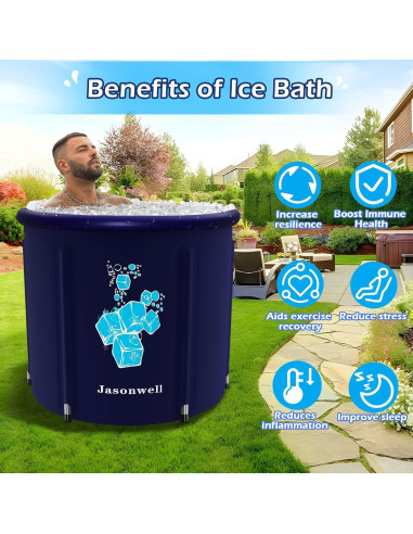 Tina de Baño de Hielo Jasonwell 321L Portátil para Atletas