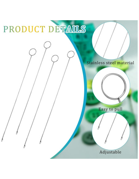 Set de 4 Ganchos de Costura KALIONE 26.5 cm Acero Inoxidable Set de 4 Ganchos de Costura KALIONE 26.5 cm Acero Inoxidable