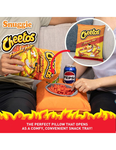 Almohada y Bandeja de Snacks Snuggie Flamin' Hot Cheetos Almohada y Bandeja de Snacks Snuggie Flamin' Hot Cheetos