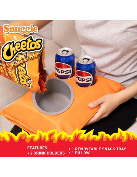 Almohada y Bandeja de Snacks Snuggie Flamin' Hot Cheetos Almohada y Bandeja de Snacks Snuggie Flamin' Hot Cheetos