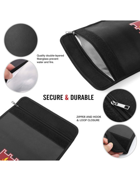 Bolsa a Prueba de Fuego MoKo 38x28cm Resistente al Agua Bolsa a Prueba de Fuego MoKo 38x28cm Resistente al Agua