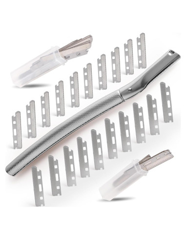 Rasuradora Dermaplane tEEZErshop con 20 Cuchillas para Mujeres